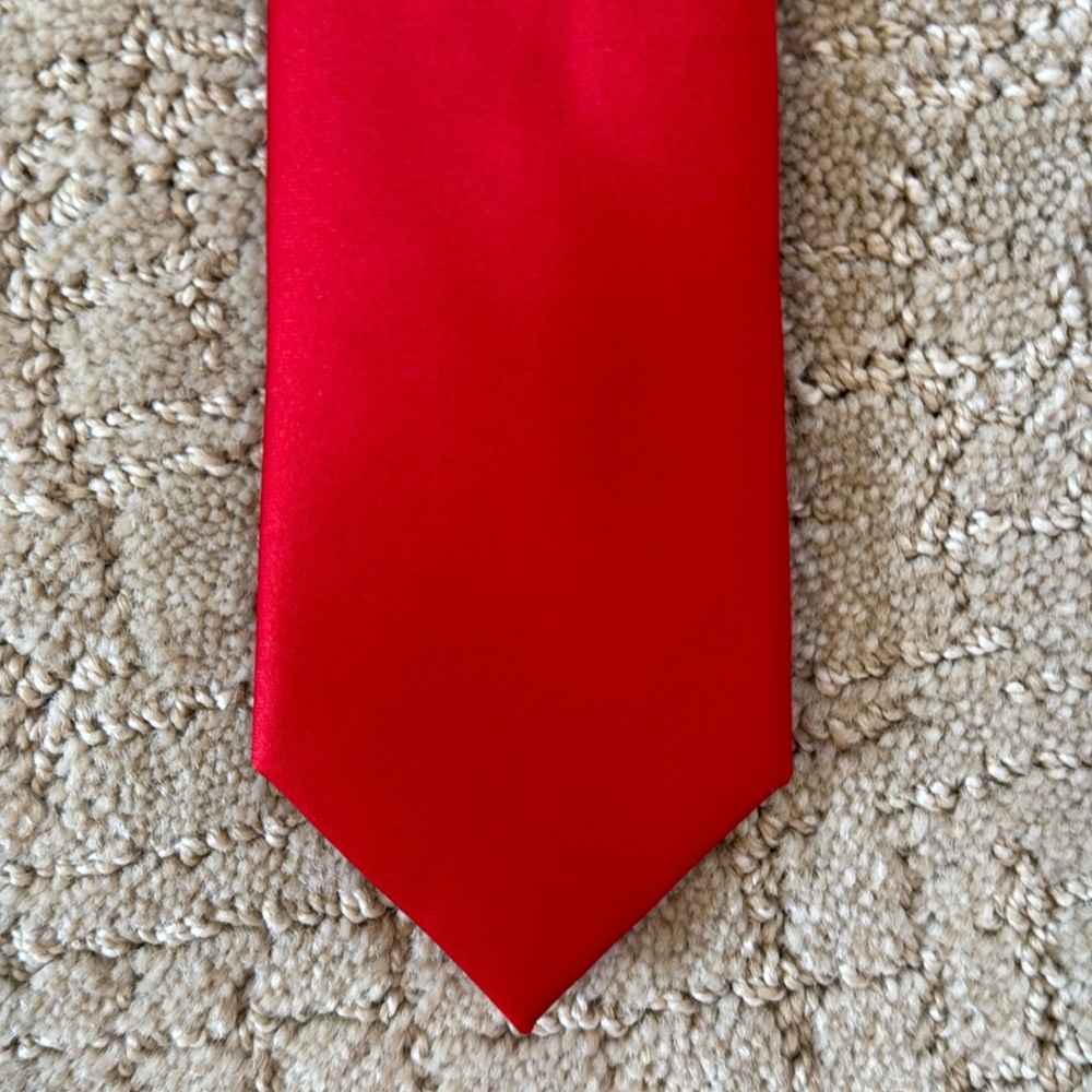 Red youth boy tie | Jacob Alexander